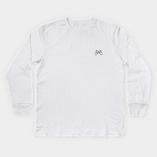 Game Controller Line Art Kids Long Sleeve T-Shirt